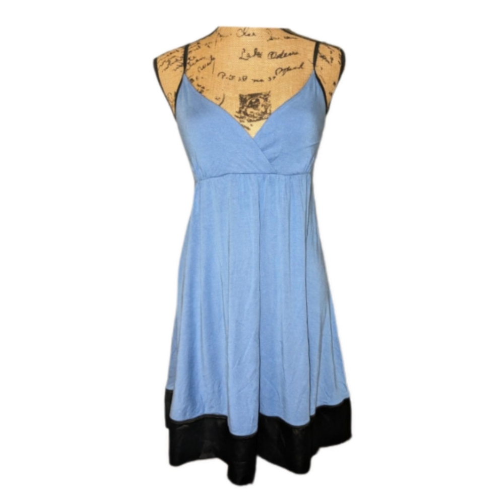 Express casual a-line dress blue/blk medium